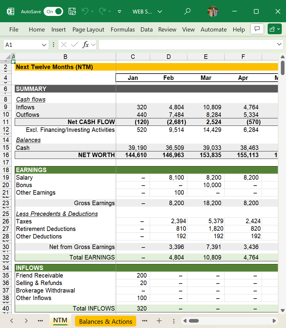 Excel NTM Tab